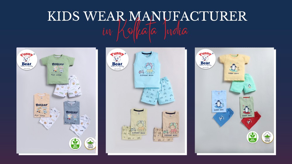 funny bear Kids Wear Manufacturer in India